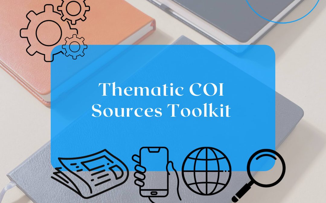 Thematic COI Sources Toolkit